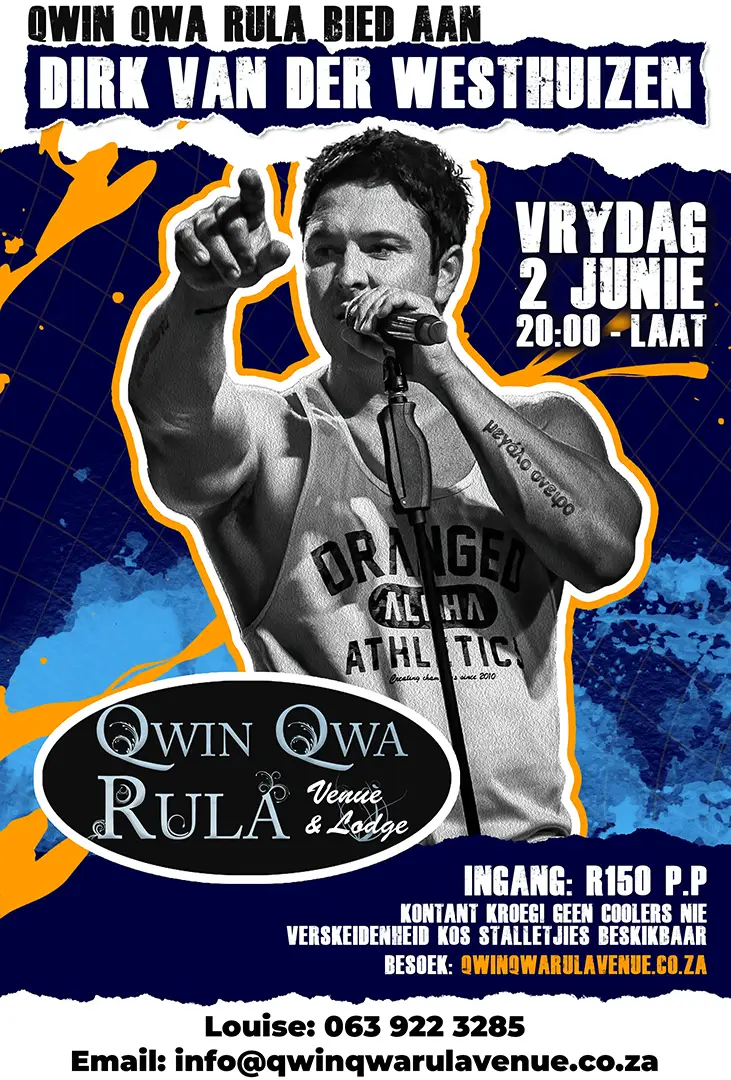 Qwin Qwa Rula Dirk Van Der Westhuizen Poster 2 Jun 2023
